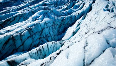 Falljokull Glacier Ice